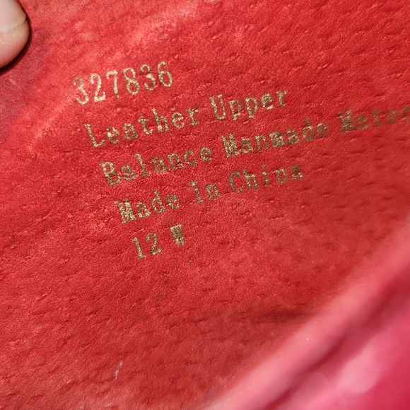 AJ Valenci Built for Comfort Leather Shoes Red, size 12.5 W, fits a size 13 - Picture 5 of 9